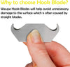 Hook Blade Utility Knife with 5 Utility Hook Blades, Shingle Cutter - Canopus USA